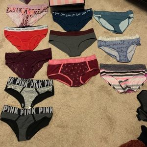 Pink and Victoria’s Secret underwear